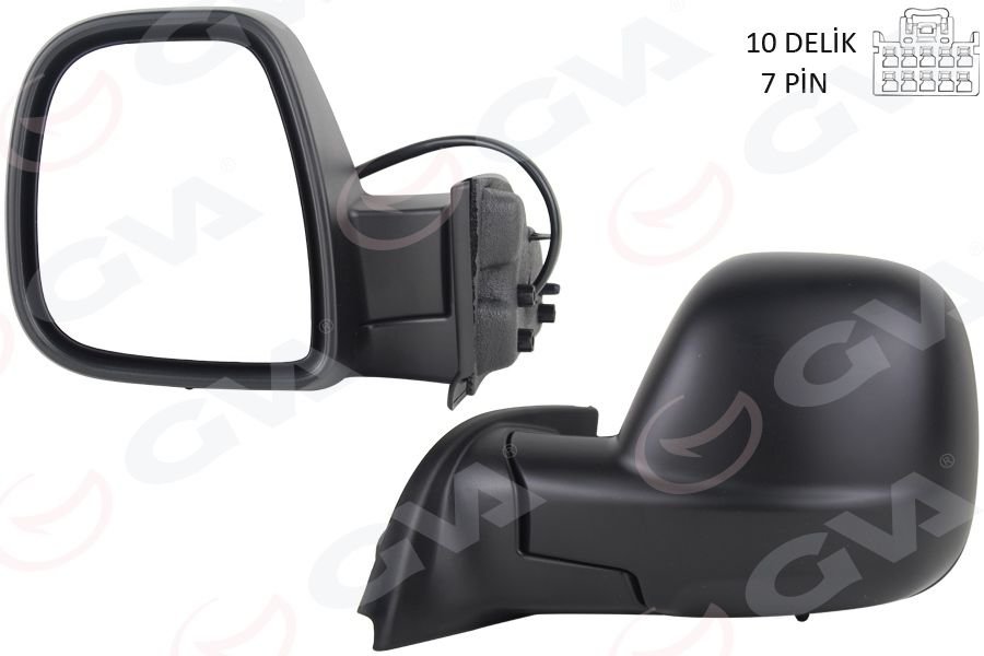 DIŞ DİKİZ AYNASI SOL RIFTER-BERLINGO 2019 COMBO-PROACE CITY 19 ELEKTRİKLİ DESENLİ REZİSTANSLI OTOMATİK AÇMA KAPAMA