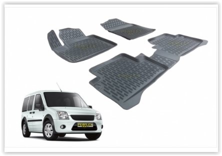 PASPAS 3D X-MAT HAVUZLU FORD CONNECT 02-15 SİYAH