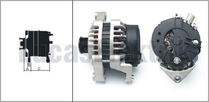 ALTERNATÖR 12V 100Ah. ASTRA F-G 91-98 -VECTRA A-B 88-02 1.6i-1.8i-2.0-CORSA B 93-00 1.4i-1.6i