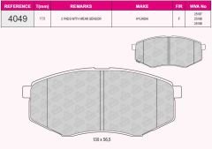 ÖN BALATA HYUNDAI İX20 11 İX35 2.0-2.0 CRDİ 10