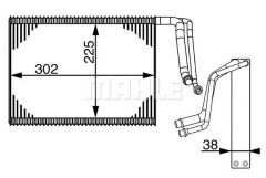 EVAPORATOR BMW F20 F21 F22 F23 F30 F80 F34 E87 F31 F33 F83 F32 F82 F36