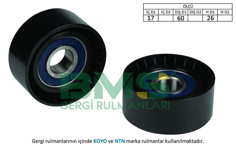 ALTERNATÖR GERGİ RULMANI PARTNER 96- -P206 00- -BERLINGO 96- -XSARA 97-05 1.4-1.4 16V