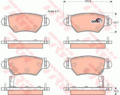 ARKA FREN DİSK BALATA ASTRA G 98 05 ZAFIRA A 98 05 CORSA C-COMBO C 03 09