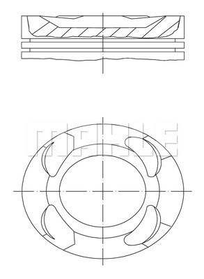 PISTON SEGMAN 82 mm STANDART BMW B38 B15 A B58 B30 A F20 F30 F40 F45 F46 F32 F36 F48 F39