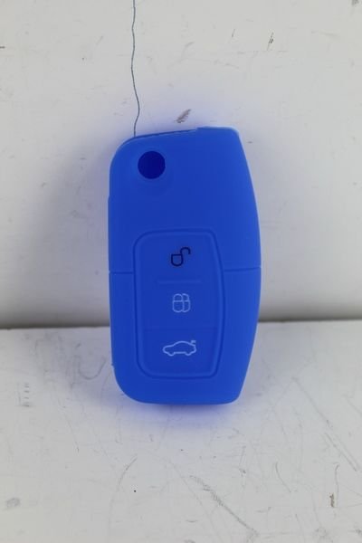 KONTAK ANAHTAR KUMANDA KORUYUCU KILIF SİLİKON 3 TUŞ MAVİ FORD FOCUS 2-FIESTA-X MAX