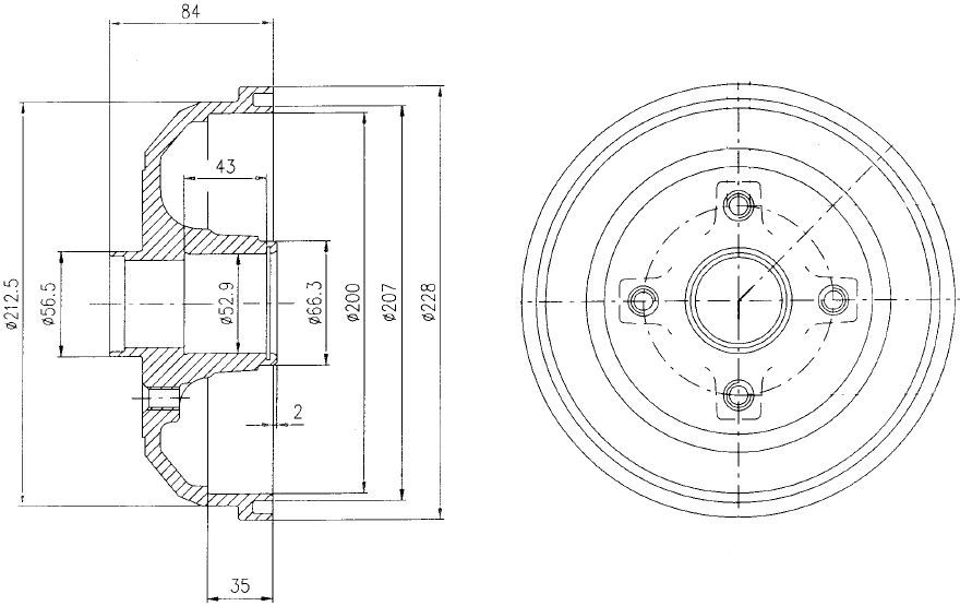 ARKA FREN KAMPANA CORSA C 01 11 ABS SİZ