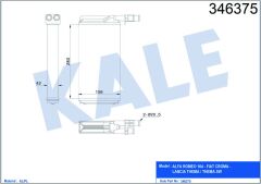 KALORİFER RADYATÖRÜ ALFA 164 87-98 CROMA 85-96 THEMA 87-94