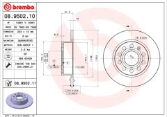 ARKA FREN AYNASI GOLF 5-VI-OCTAVIA 04 TOLEDO 3 ALTEA 04 LEON 04 CADDY 3 A3 03 255x10x9DL 986479099-DF4276