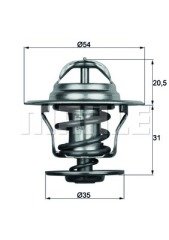 x TERMOSTAT POLO-GOLF 2-JETTA-TOLEDO-LEON-IBIZA-CORDOBA 84C