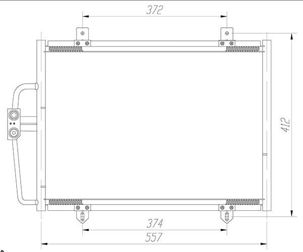 KLİMA KONDENSERİ MEGANE 1 DAOH -SCENIC 1 96