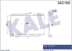 RADYATÖR TOYOTA TOYOTA COROLLA COMPACT-LİFTBACK-WAGON AL-PL-BRZ MEK/OTOM