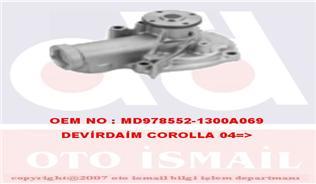 x DEVİRDAİM SU POMPASI MITSUBISHI LANCER 2.0 03-07 OUTLANCER 2.0-2.0 4WD 03-06