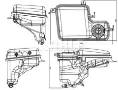 RADYATOR YEDEK SU DEPOSU BMW N52 N54 E65 E66