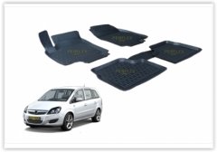 x PASPAS 3D X-MAT HAVUZLU OPEL ZAFIRA B 06-11 SİYAH