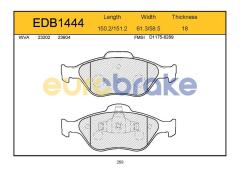 ÖN BALATA FIESTA 1.4TDCİ ABSLİ 00 FUSION 02 MAZDA 121 96 MAZDA 2 03 GDB1419-FDB1394-LP1469