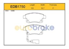ARKA BALATA FİŞLİ TRANSİT V347 2.2 2.4 3.2 TDCI 07/06 İKAZ KABLOLU GDB1725-FVR1930-LP1955