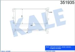 RADYATÖR AL/PL/BRZ VOYAGER-DODGE CARAVAN 2.5TD 96