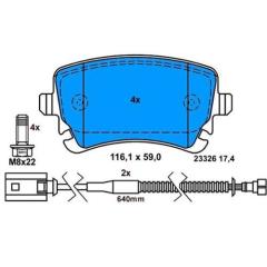 ARKA BALATA PHAETON 3.2 V6 3.6 4.2 6.0 W12 5.0 V10 TDI 02 3.0V6 TDİ 04 07 13