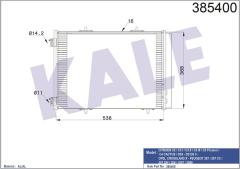 KLİMA RADYATÖRÜ KONDENSER CROSSLAND 17 P207 06 P208 12 19 P2008 13 C3 09 AIRCROSS 17 C4 14 DS3 10 1.2-1.4-1.6 VTI-HDI-THP-PureTECH AL/AL 538x368x16