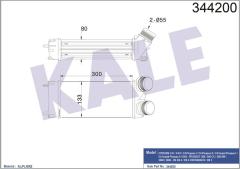 x TURBO RADYATÖRÜ INTERCOOLER C4-C4 PICASSO-P308-P3008-P5008 AL/PL/BRZ 300x147x76