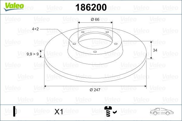 ÖN FREN AYNASI P106 91-05 306 93-01 206 98-00 SAXO 96-04 C15 84-00 ZX 91-97 247.3x10x4DL