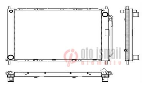 RADYATÖR KONDENSER TÜPLÜ CLIO 3-MODUS 1.5 DCI MEK AC 510x382x18 16