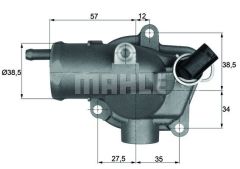 TERMOSTAT KOMPLE 92C MERCEDES C SERİSİ W203-S203-CL203-S204-W204 C200-C220-E SERİSİ W211-S211