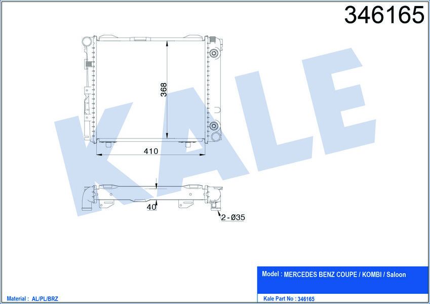 MOTOR SU RADYATORU MERCEDES W201 W124 S124 C124 KLIMASIZ / OTOMATIK SANZIMAN