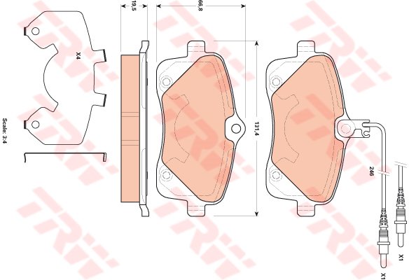 DİSK FREN BALATASI ÖN 407 2008