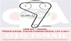 TRİGER KAYIŞI 117x220 FORD C-MAX 1.6 16V FOCUS 1.4-1.6 16V FIESTA 1.2-1.4-1.6 MAZDA VOLVO CT881