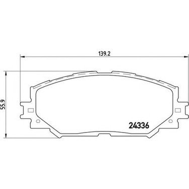 ÖN FREN BALATASI TOYOTA AURİS 07 139MM