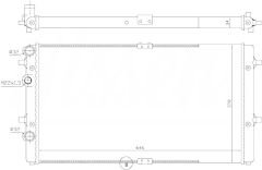RADYATOR MECHANİCAL 645X378X23 CORDOBA 1.4İ-1.6İ-1.9 TDİ 1993 67301