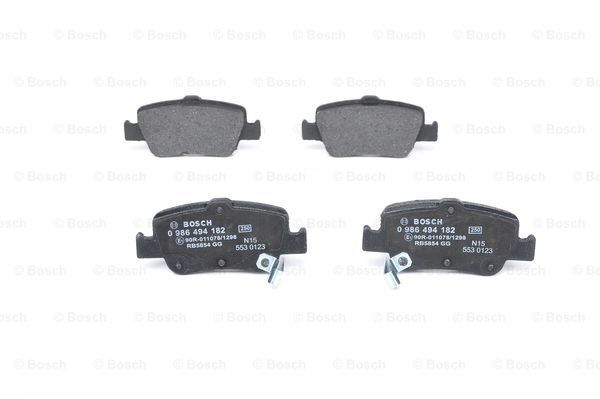 ARKA FREN BALATA TOYOTA AURIS. COROLLA 1.33L 1.6L 1NR-FE 1ZR-FAE NRE180 ZRE181 ZRE185 12- 1.4L 1ND-FTV D-4D NDE150 NDE180 07-