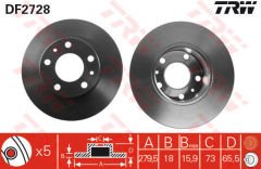 ÖN FREN AYNASI BOXER 94-4.02 JUMPER 94-4.02 DUCATO 94/4.02 280x18x5DL 1.4Q