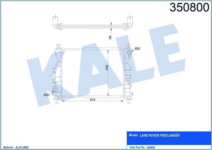 MOTOR SU RADYATORU LAND ROVER FREELANDER 1 L314 18K4F 204D3 M47D20 00 06