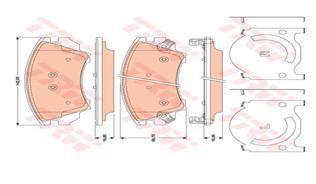 ÖN BALATA OPEL ASTRA J 12 14 INSIGNIA 08 11 ZAFIRA 11 SAAB 9.5 10 MALIBU 17 JANT
