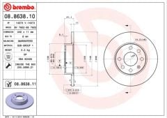 ÖN FREN AYNASI CORSA C 1.0-1.2 16V 01 11 240x11x4DL DOLU