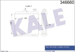 KALORİFER RADYATÖRÜ BRAZİNG ASTRA F-CALIBRA A-VECTRA A ŞAŞI 174x174x42