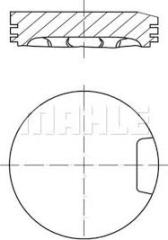 x MOTOR PİSTON SEGMAN 0.50 PASSAT 1.8 T-A6 ADR-AGN 125ps Dövme 81.51 033PI00013102
