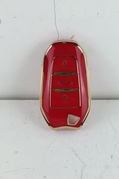 KONTAK ANAHTAR KUMANDA KORUYUCU KILIF TPU SİLİKON KIRMIZI CITROEN C5 AIRCROSS-C3-C4-C-ELYSEE