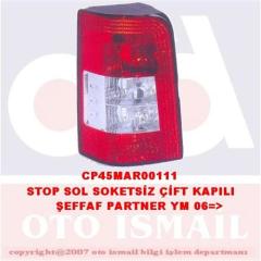 STOP LAMBASI SOL PARTNER YM. 06 ŞEFFAF ÇİFT KAPI DUYSUZ