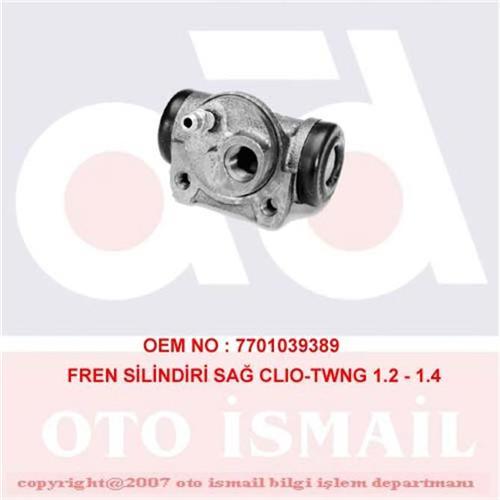 FREN SİLİNDİRİ SAĞ CLIO 1.1-1.2-1.8-1.9D 91-00 -TWNG 1.2 96 > 20.64mm