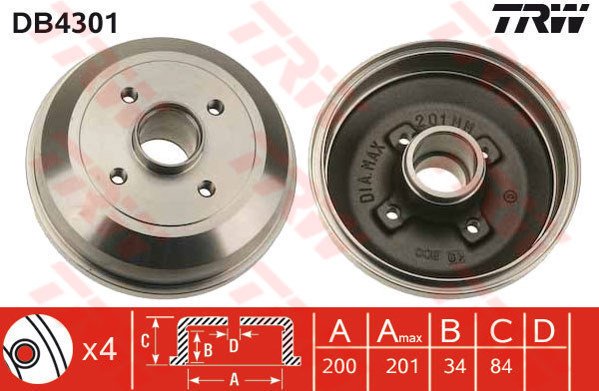 ARKA FREN KAMPANA CORSA C 01 11 ABS SİZ