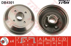 ARKA FREN KAMPANA CORSA C 01 11 ABS SİZ