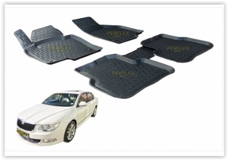 PASPAS 3D X-MAT HAVUZLU SKODA SUPERB 08-15 SİYAH