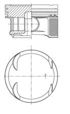 PISTON SEGMAN STANDART 82.00mm MERCEDES M271 Kompressor W203 CL203 W204 S204