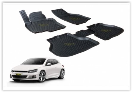 PASPAS 3D X-MAT HAVUZLU VOLKSWAGEN SCIROCCO 09 SİYAH