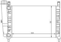 RADYATÖR UNO 70 1.4 ie-1.5 ie MEK 520x322x23