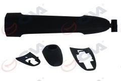 DIŞ KAPI KOLU KAPAKLI ÖN SOL ANAHTAR DELİKLİ SİYAH DESENLİ CRAFTER-SPRINTER 07-18