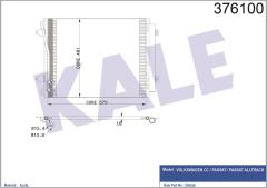 KLİMA KONDENSERİ PASSAT 05 1.4TSI-1.8TSI-2.0TSI-3.2FSI-3.6FSI 575X460X16 AL/AL